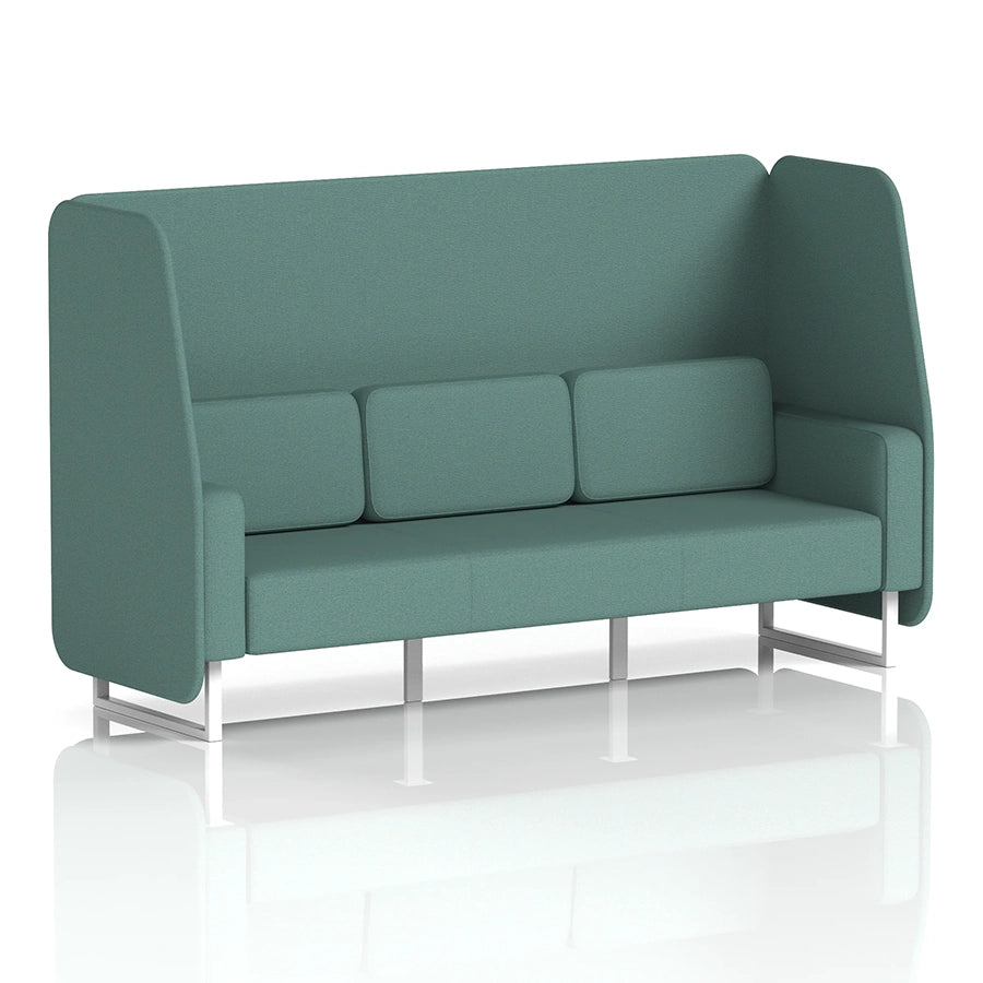 Brixworth Open Booth in Single Tone - 3 Seater