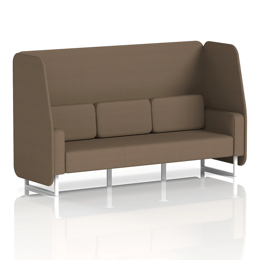 Brixworth Open Booth in Single Tone - 3 Seater