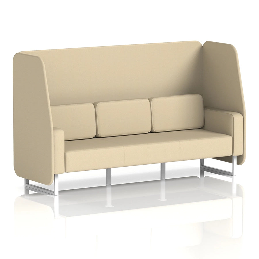Brixworth Open Booth in Single Tone - 3 Seater