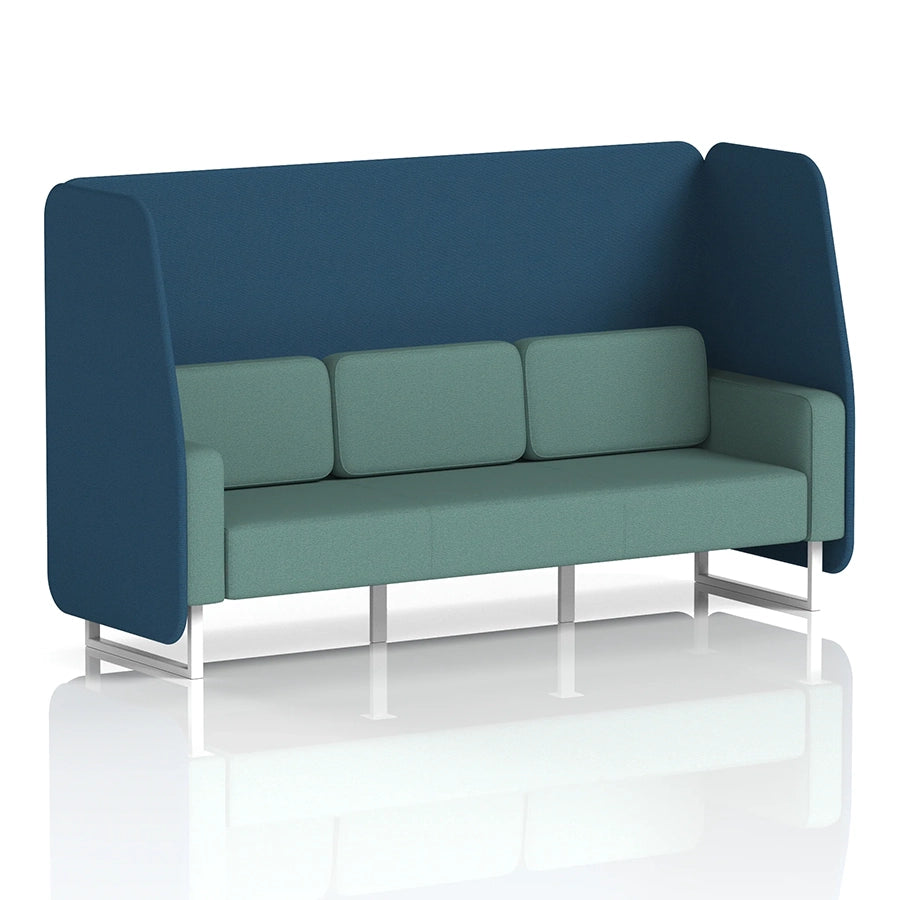 Brixworth Open Booth in Two Tone - 3 Seater