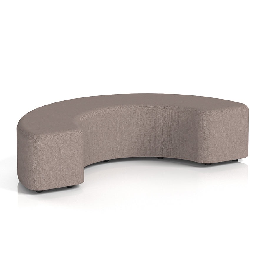 Harlestone Curved Stool in Single Tone - 180 degree curves