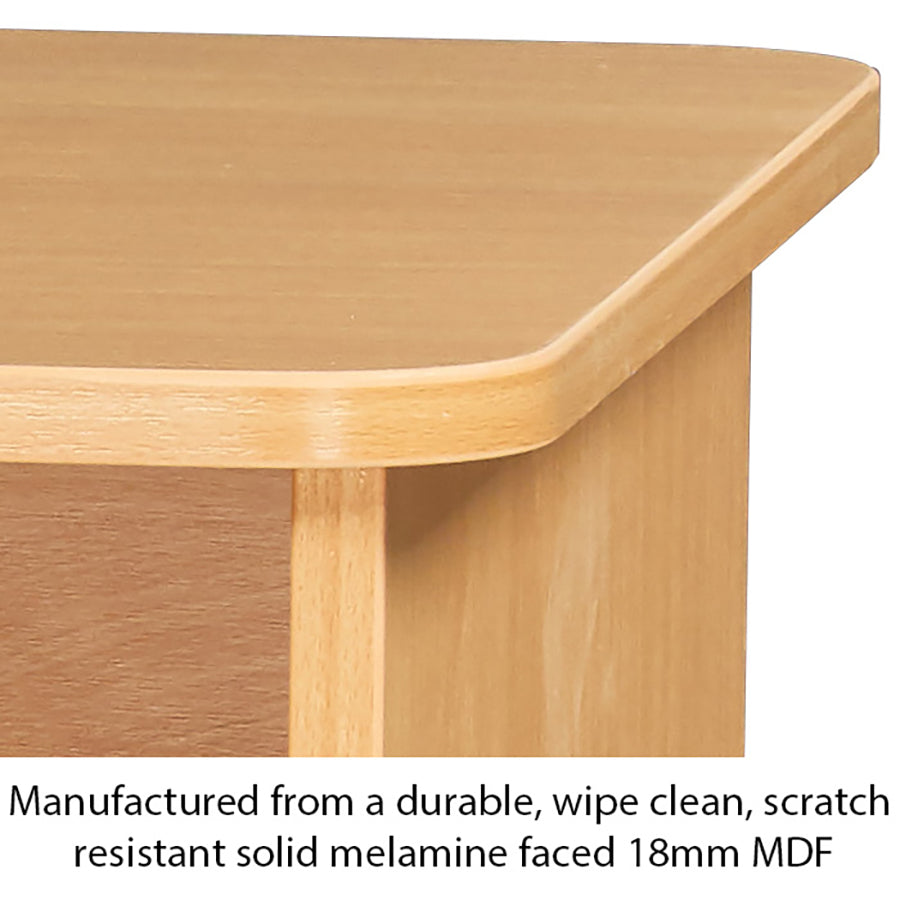 Kubbyclass® Single Pedestal 7 Tray Desk