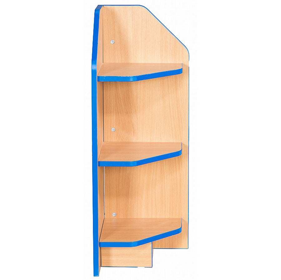 Smart Storage Folio 325mm External Corner Shelf with 2 shelves side view