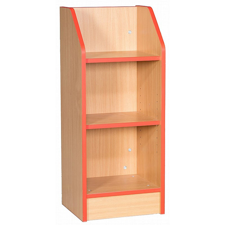 Smart Storage Folio 375mm Wide Slimline Library Bookcase with 2 Shelves 1