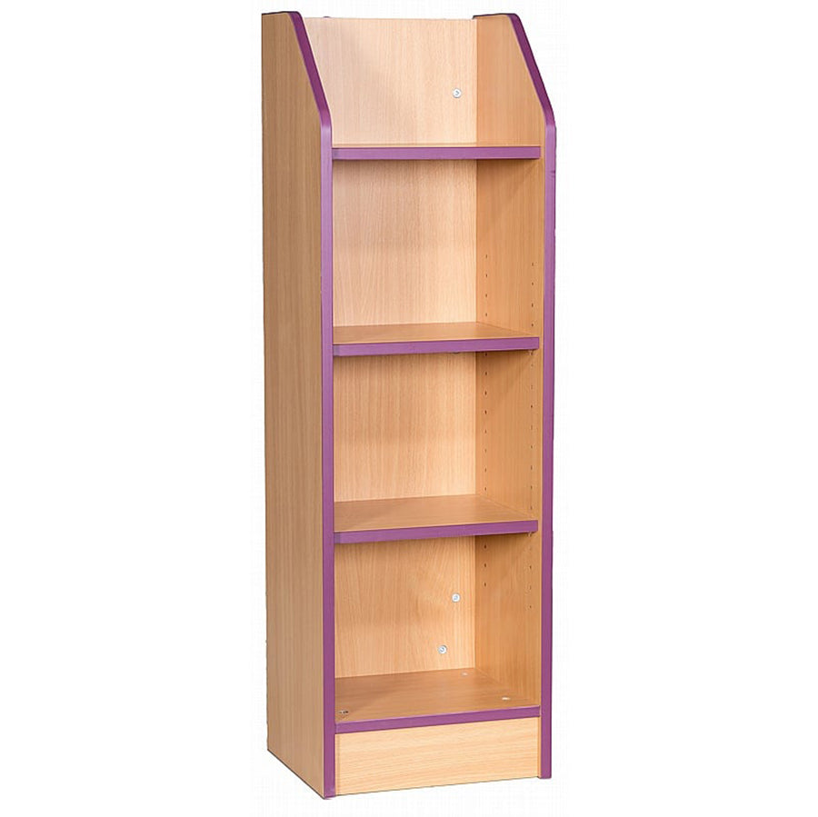 Smart Storage Folio 375mm Wide Slimline Library Bookcase with 3 Shelves