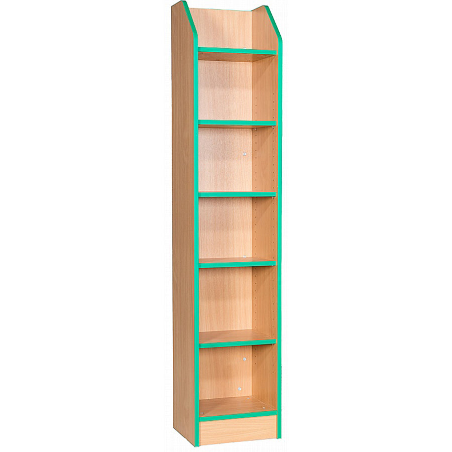 Smart Storage Folio 375mm Wide Slimline Library Bookcase with 5 Shelves
