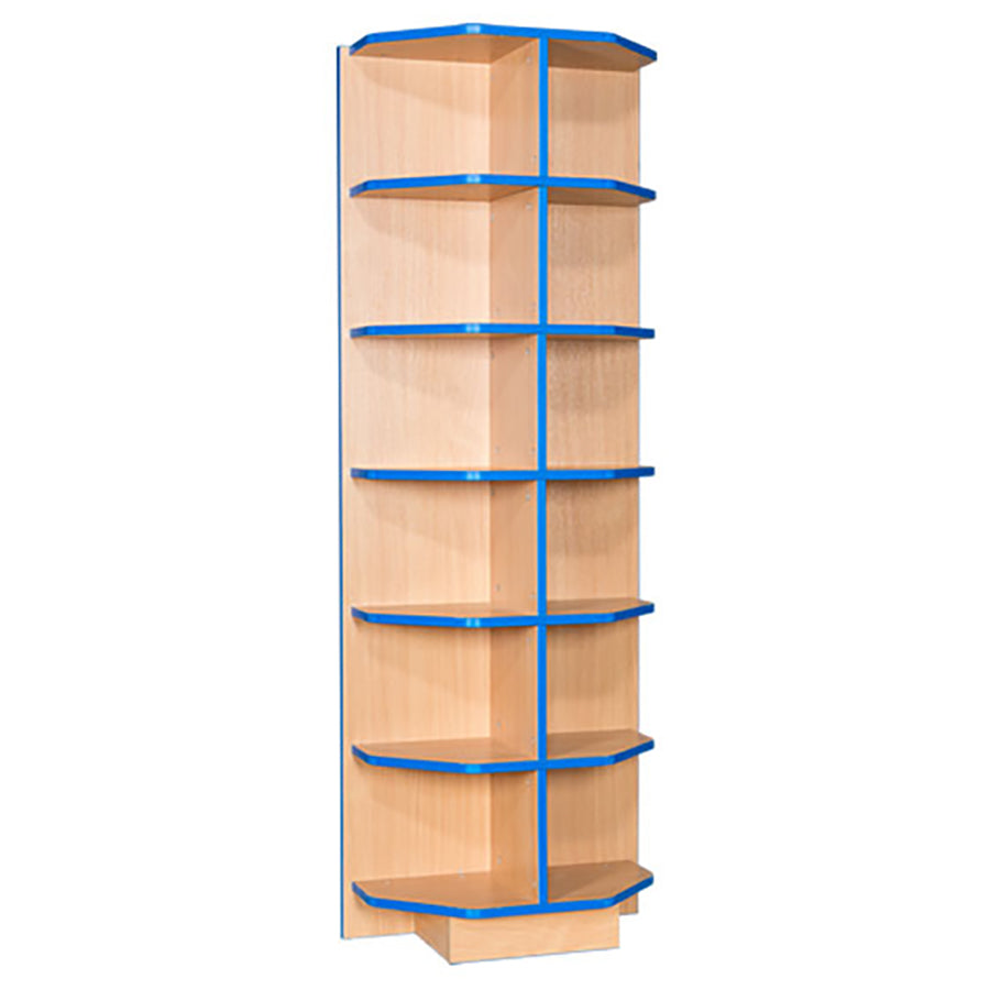 Smart Storage Folio 650mm End Cap Flat Top Fixed Shelf Bookcase with 5 shelves