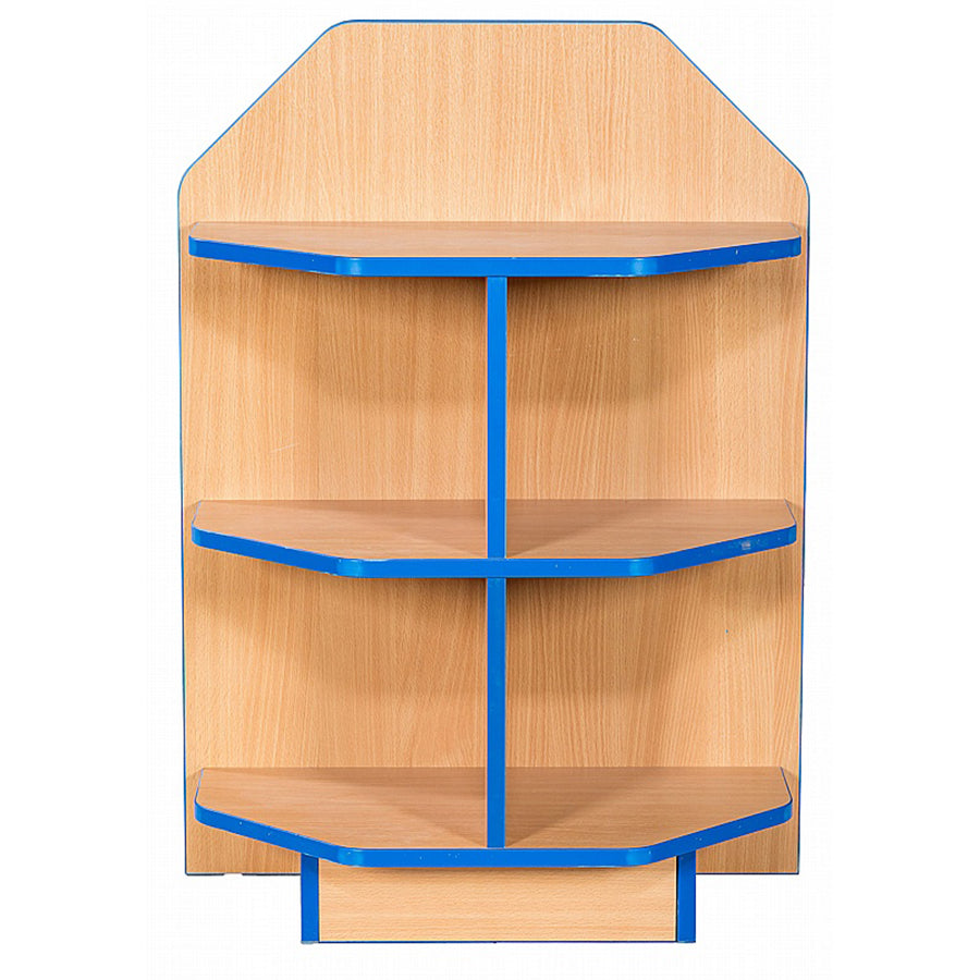 Smart Storage Folio 650mm Wide End Cap Bookcase with 2 shelves front view