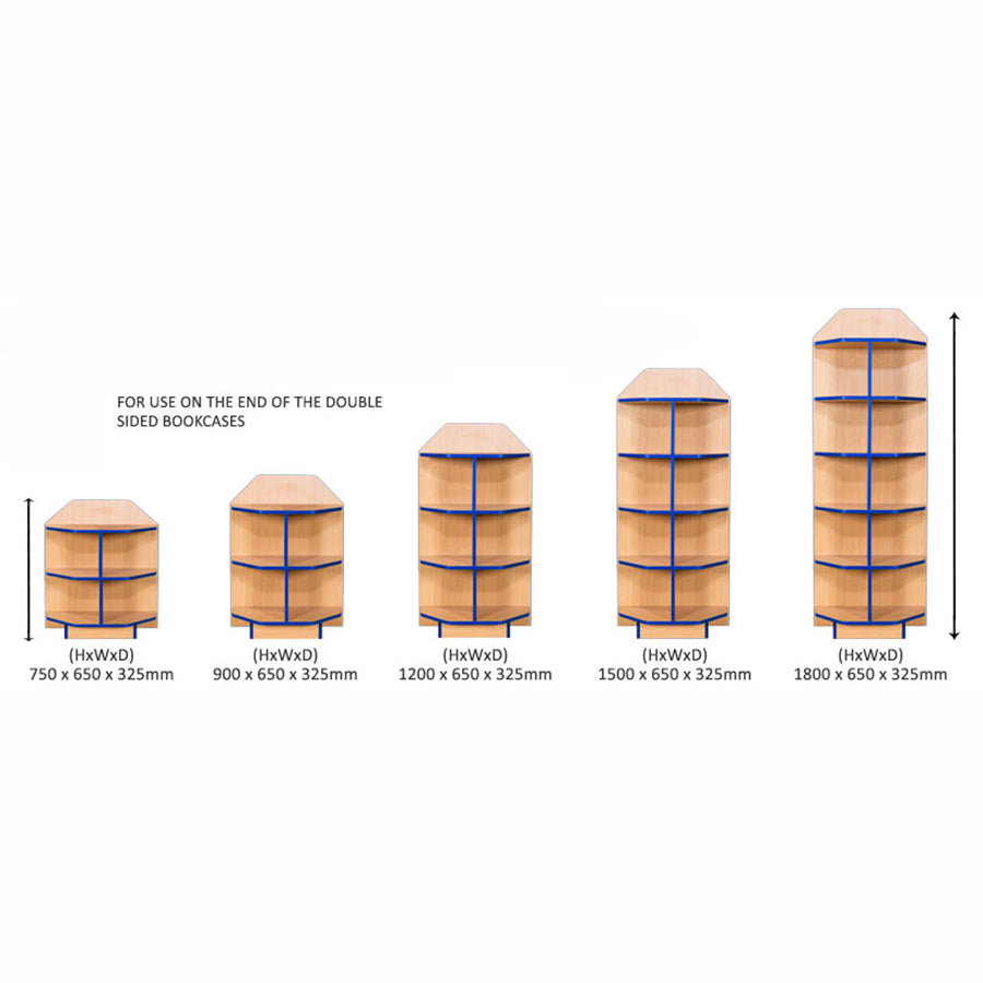 Smart Storage Folio 650mm Wide End Cap Bookcases