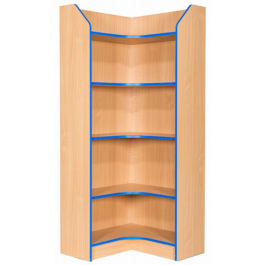 Smart Storage Folio 750mm Internal Corner Bookcase with 4 shelves