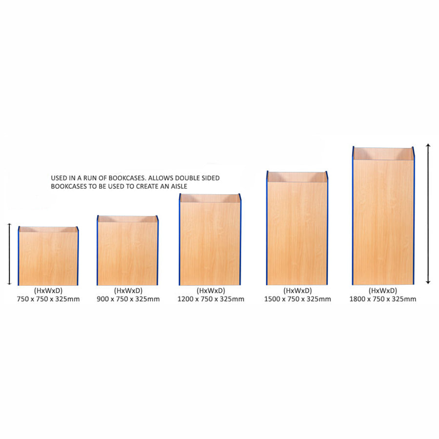 Smart Storage Folio 750mm Wide Library Blanking Units with Shelf