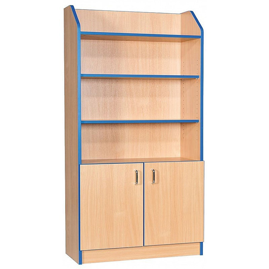 Smart Storage Folio 750mm Wide Library Bookcase Cupboard with 3 External Shelves