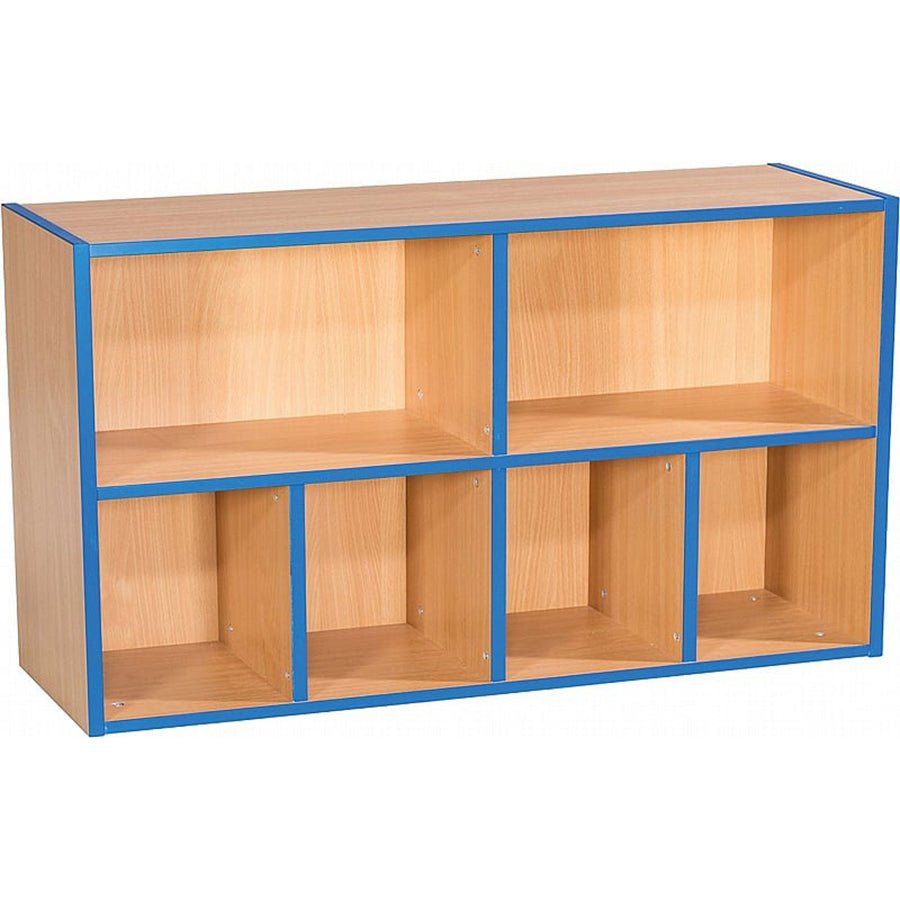 Smart Storage KubbyKurve Library Two Tier 2+4 Shelf Unit W1000mm