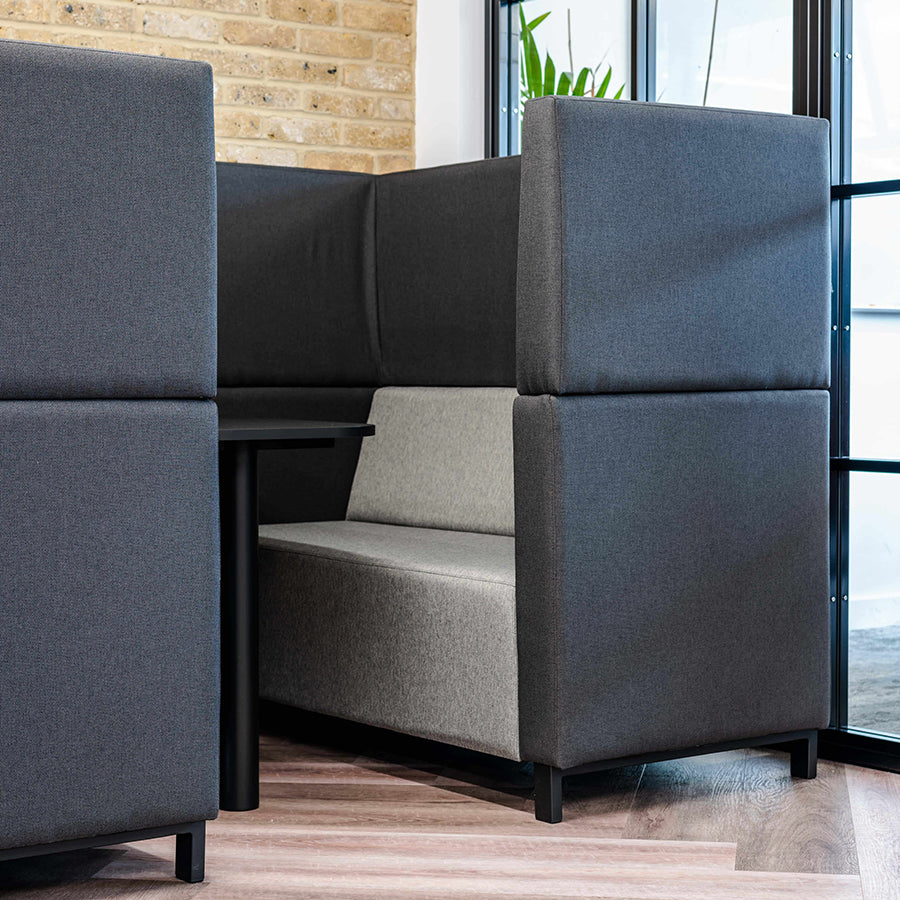 Brixton High Back Meeting Booth 4 Seater