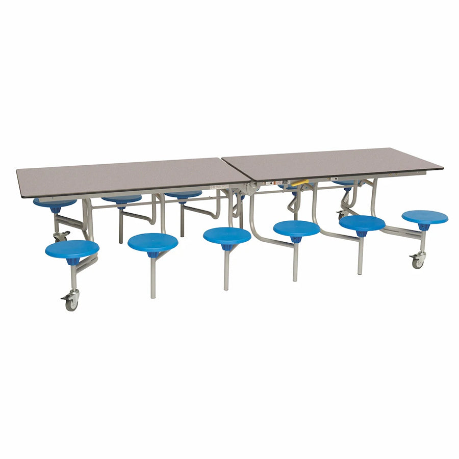 Rectangular Mobile Folding Table with 12 Seats