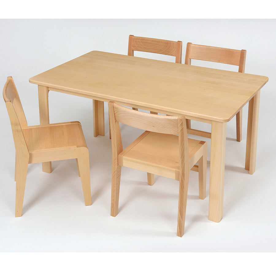 Devon Solid Beech Table Medium Rectangular 1200mm