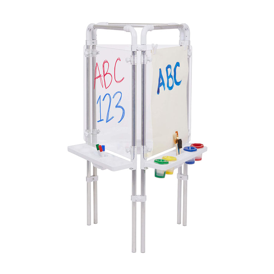 Mix & Match Easels - Clear Perspex or Dry Wipe boards