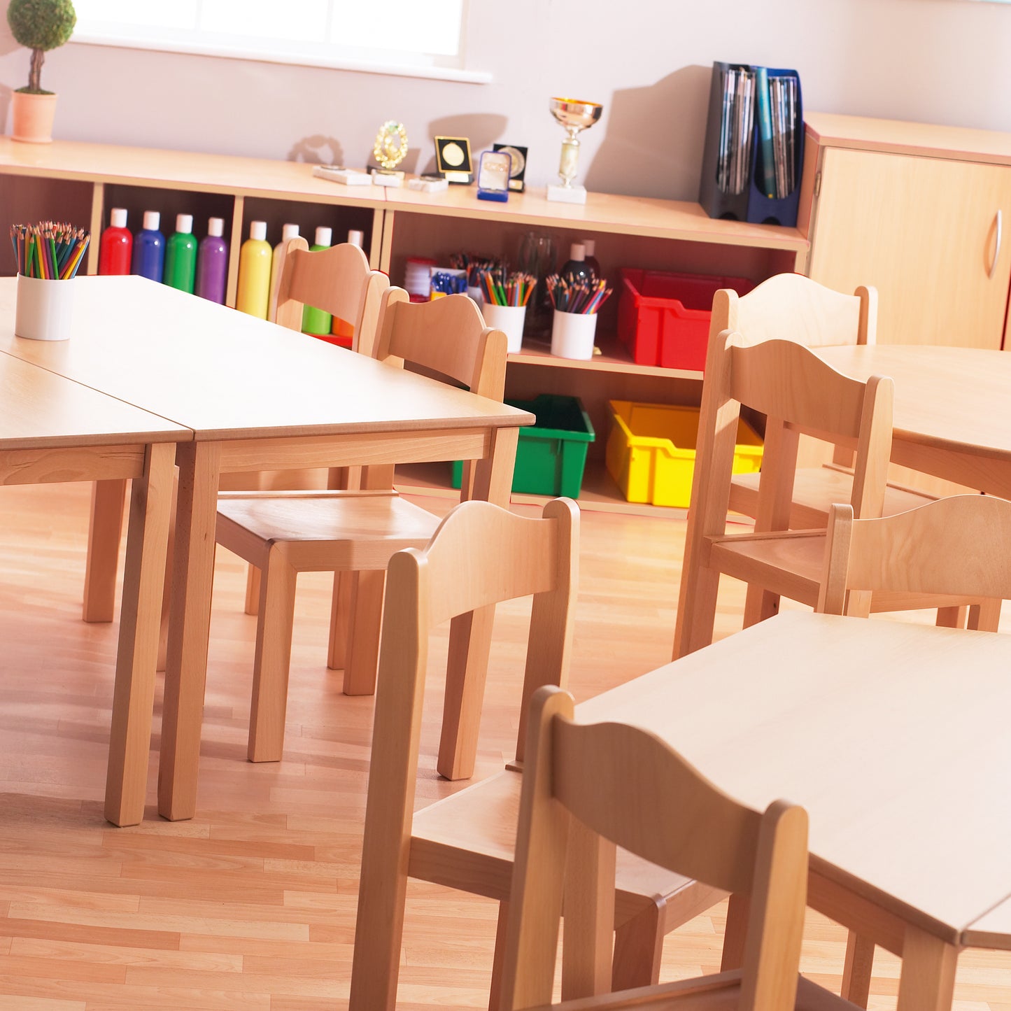 Bergen Rectangular Wooden Classroom Table