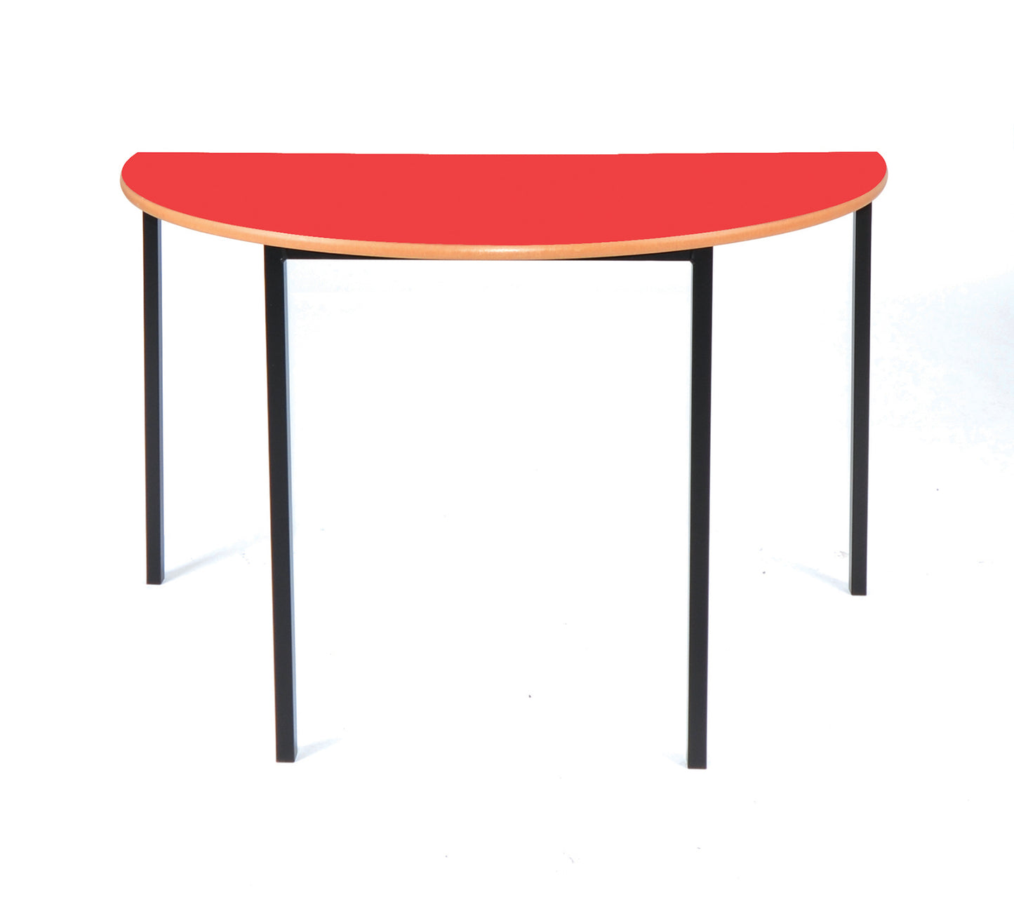 Morleys Fully Welded Classroom Table 1200diax600 Semi Circular MDF Edge