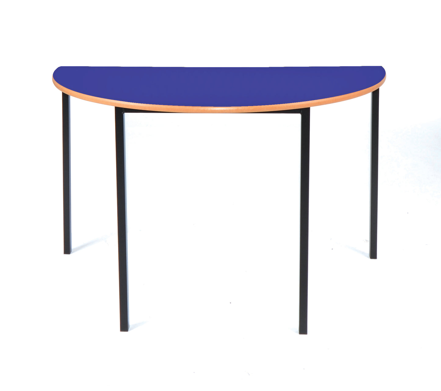 Morleys Fully Welded Classroom Table 1200diax600 Semi Circular MDF Edge