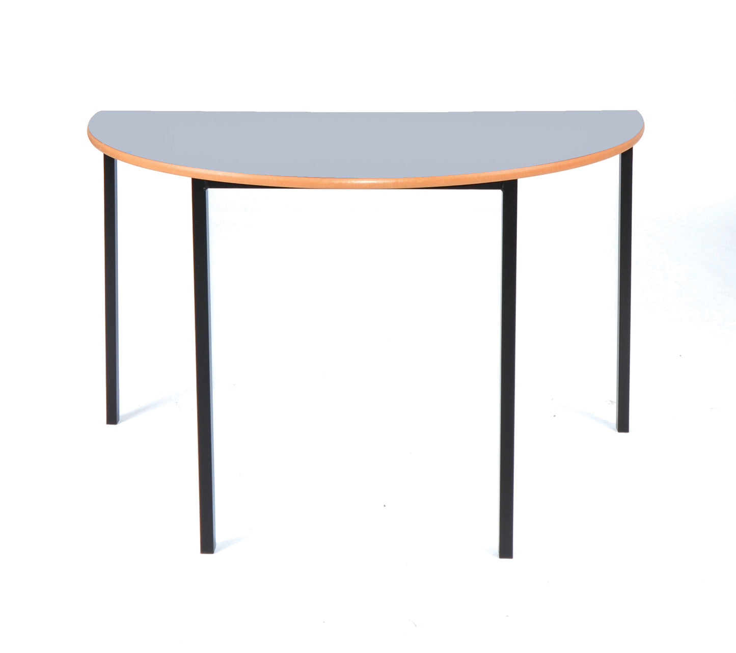 Morleys Fully Welded Classroom Table 1200diax600 Semi Circular MDF Edge