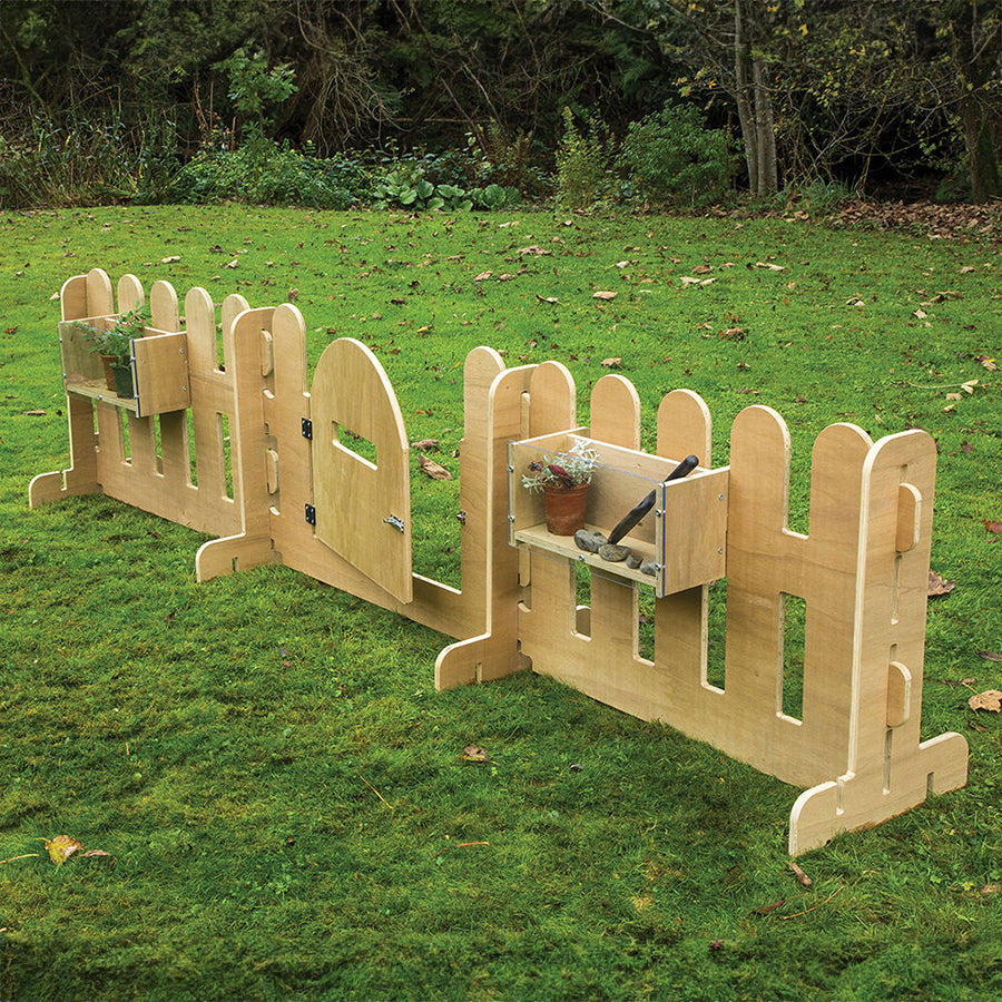 Twoey Outdoor Fence Panels x2 & Gate Set S1-2392-24 JR32112