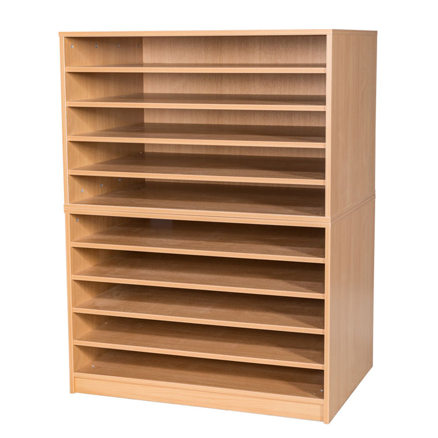 Smart Storage 10 Fixed Shelf A1 Paper Store - Mobile or Static