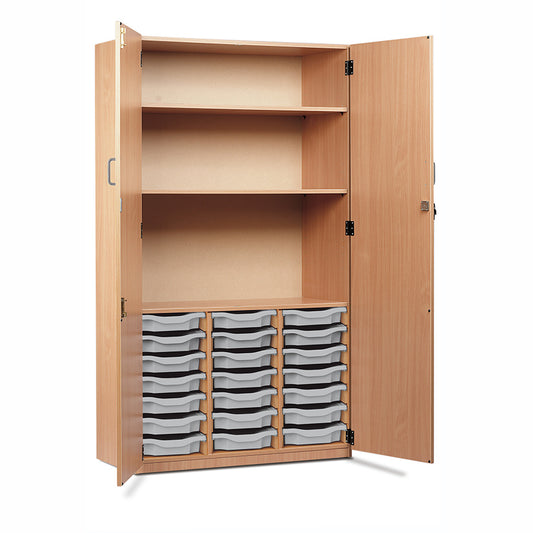 21 Tray Storage Cupboard with Full Locking Doors