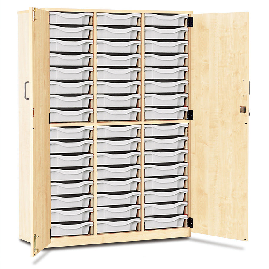 48 Tray Storage Cupboard with Full Locking Doors