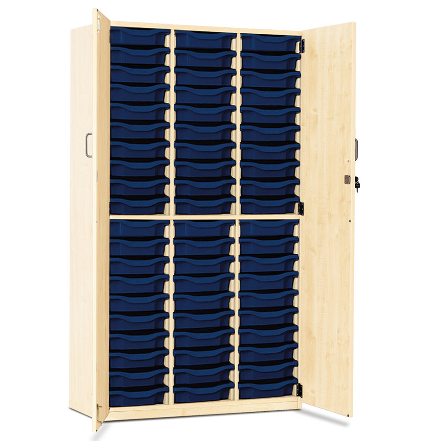 60 Tray Storage Cupboard with Full Locking Doors