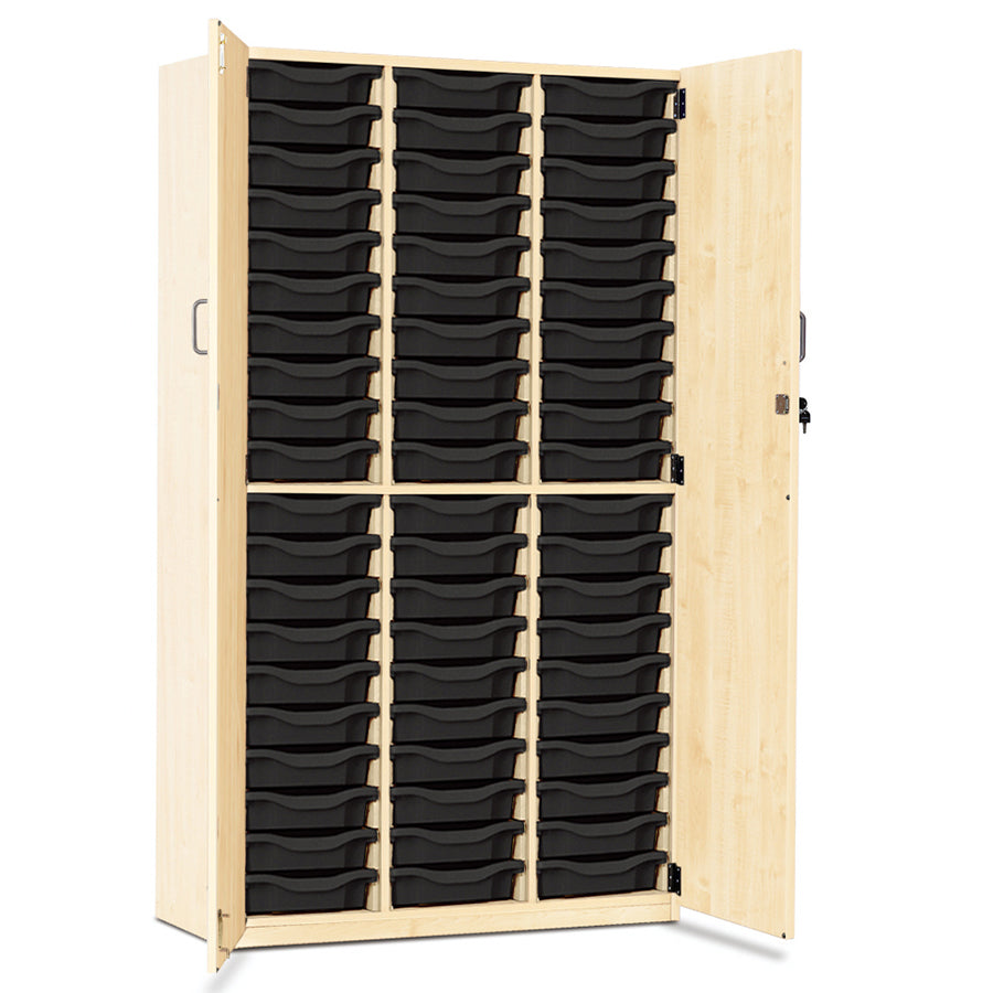 60 Tray Storage Cupboard with Full Locking Doors