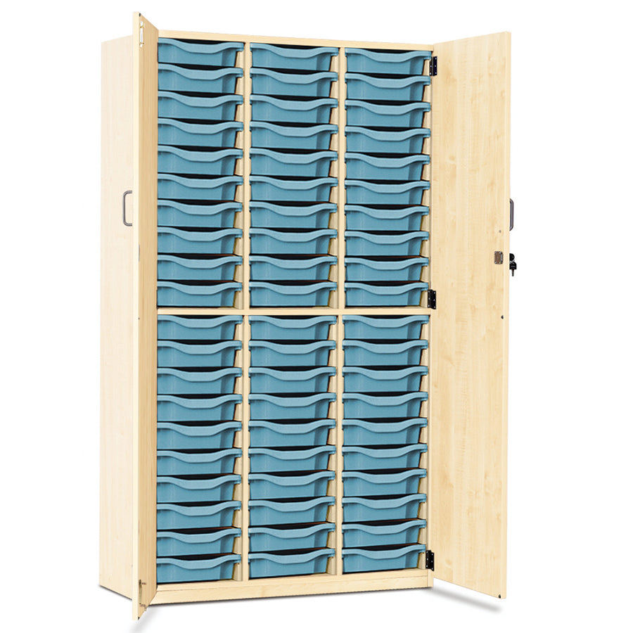 60 Tray Storage Cupboard with Full Locking Doors