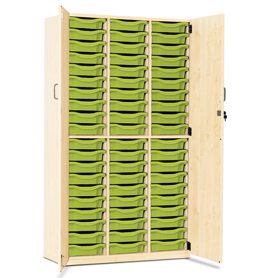 60 Tray Storage Cupboard with Full Locking Doors