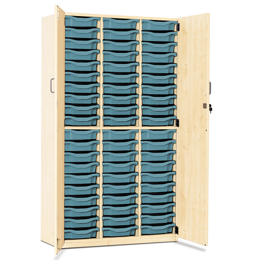 60 Tray Storage Cupboard with Full Locking Doors