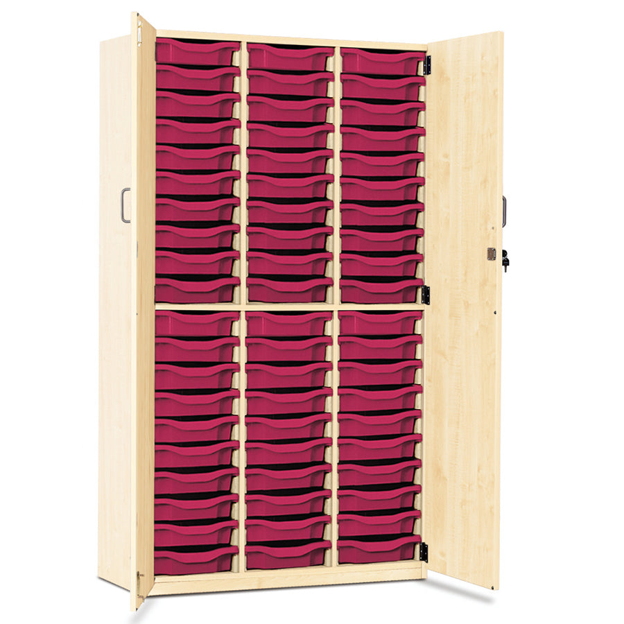 60 Tray Storage Cupboard with Full Locking Doors