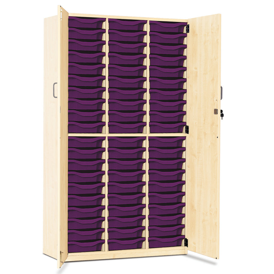 60 Tray Storage Cupboard with Full Locking Doors