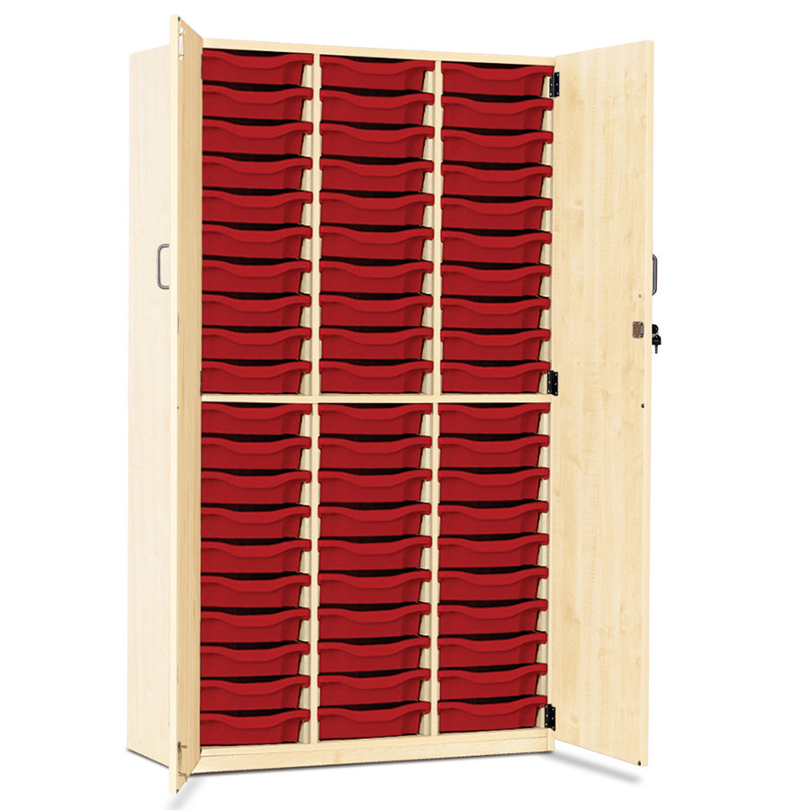 60 Tray Storage Cupboard with Full Locking Doors