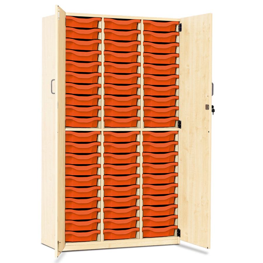 60 Tray Storage Cupboard with Full Locking Doors
