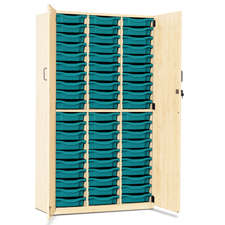 60 Tray Storage Cupboard with Full Locking Doors