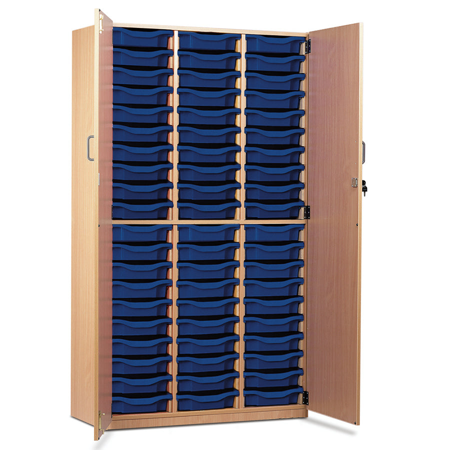 60 Tray Storage Cupboard with Full Locking Doors