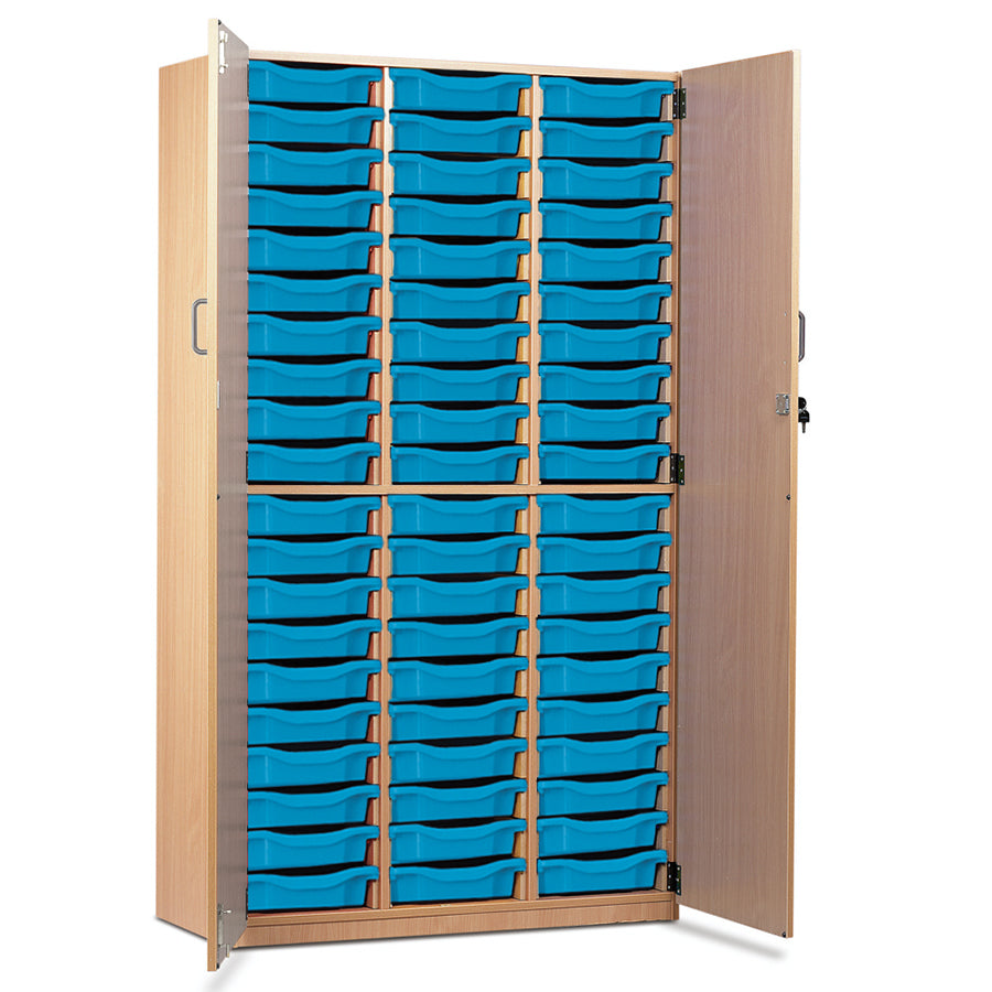 60 Tray Storage Cupboard with Full Locking Doors