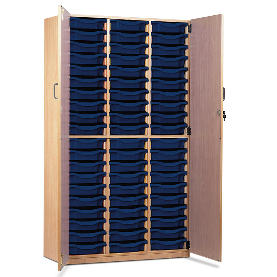60 Tray Storage Cupboard with Full Locking Doors