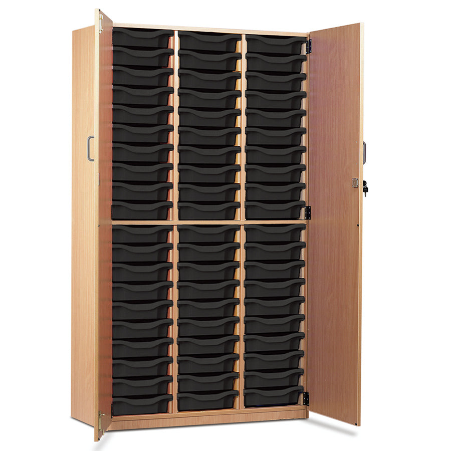 60 Tray Storage Cupboard with Full Locking Doors