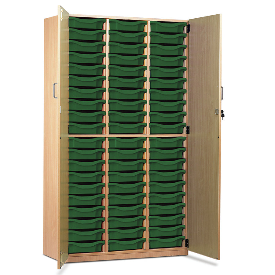 60 Tray Storage Cupboard with Full Locking Doors
