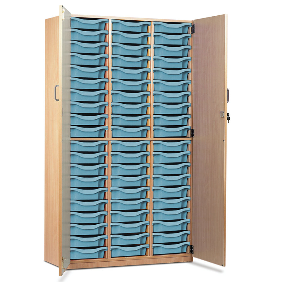 60 Tray Storage Cupboard with Full Locking Doors
