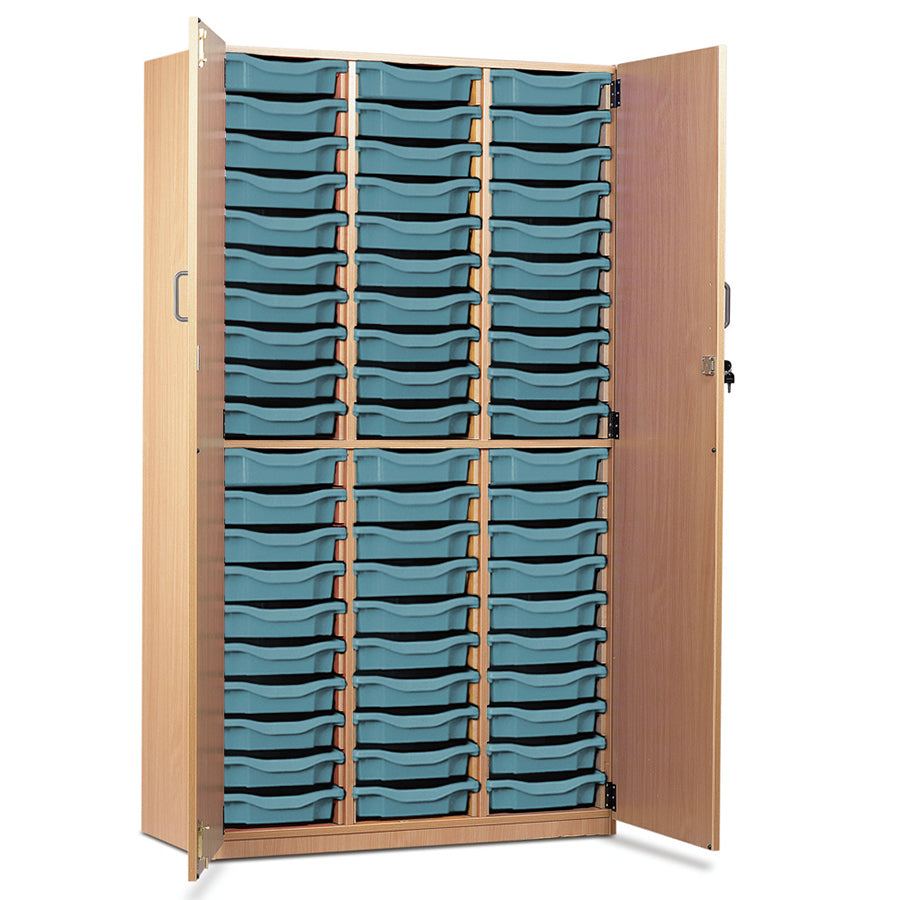 60 Tray Storage Cupboard with Full Locking Doors