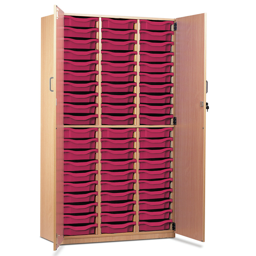 60 Tray Storage Cupboard with Full Locking Doors