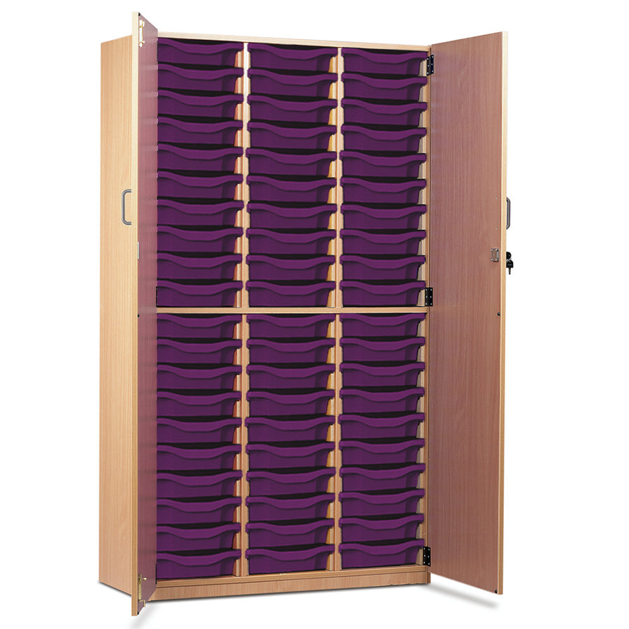 60 Tray Storage Cupboard with Full Locking Doors