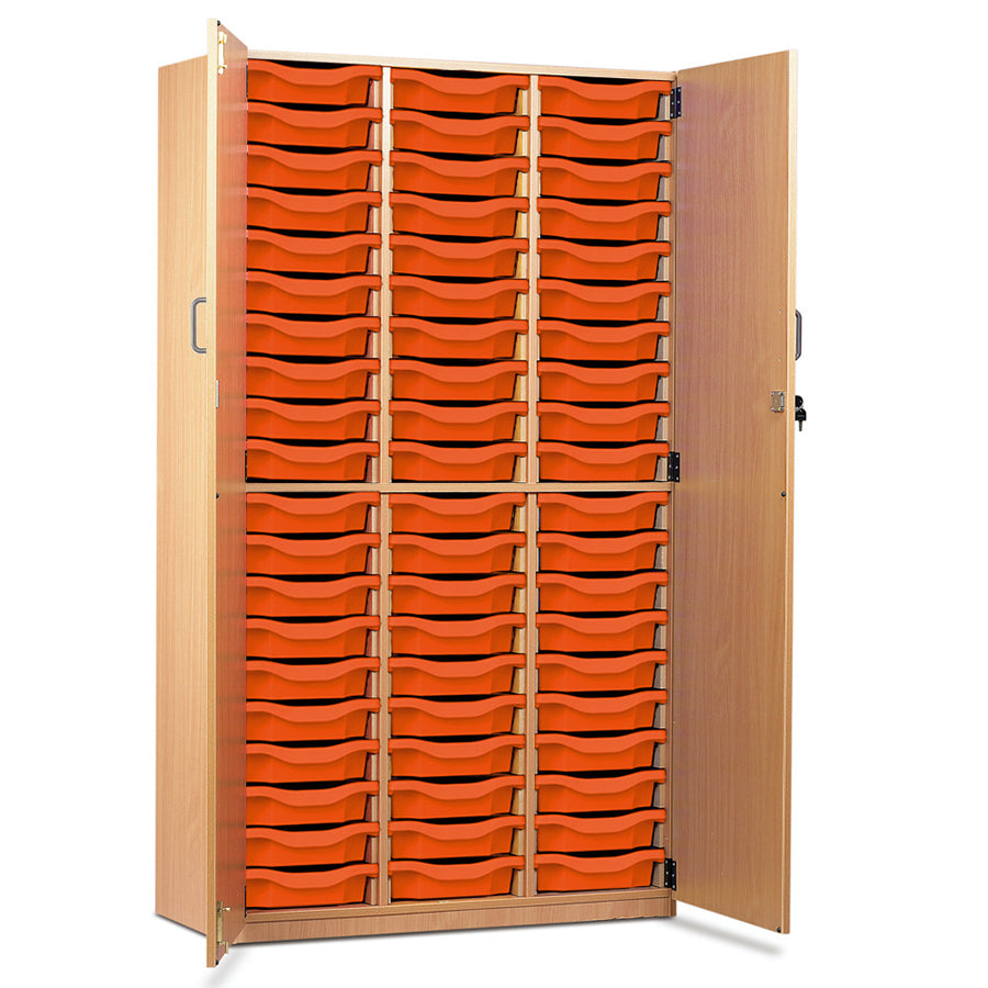 60 Tray Storage Cupboard with Full Locking Doors