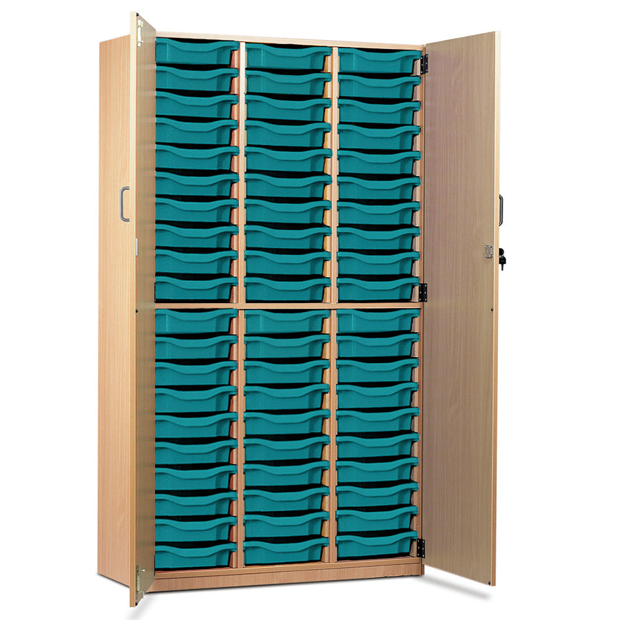 60 Tray Storage Cupboard with Full Locking Doors